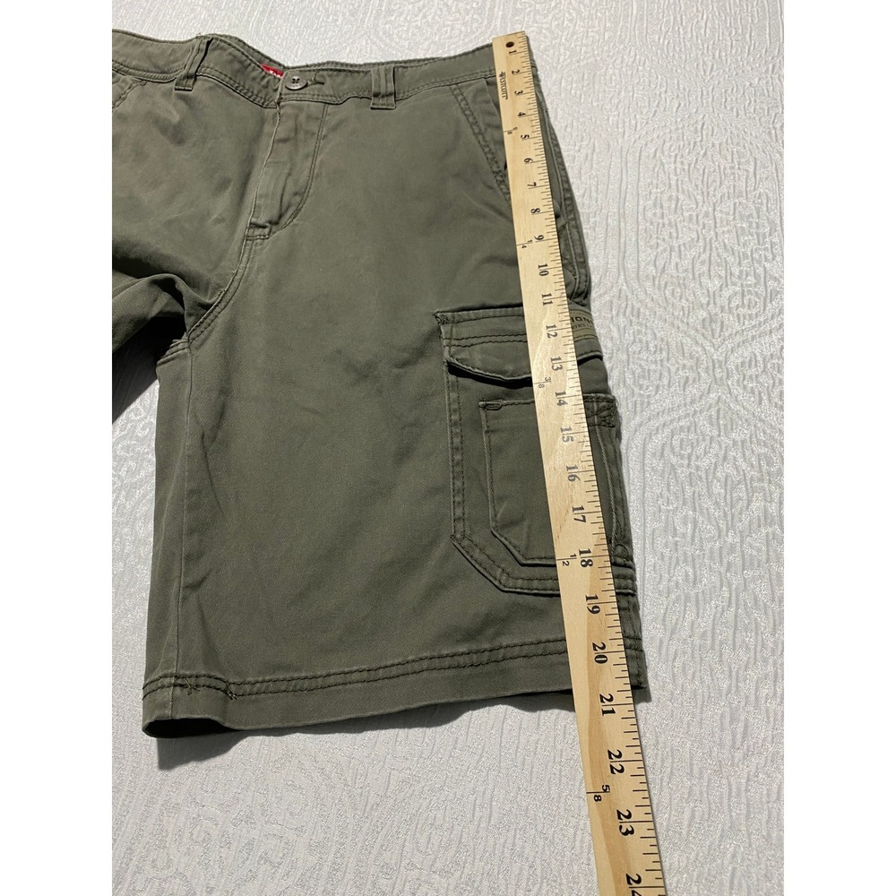 Unionbay Mens Size 34 Olive Green Cotton Blend Stretch Cargo Shorts Utility - Picture 5 of 8